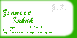 zsanett kakuk business card